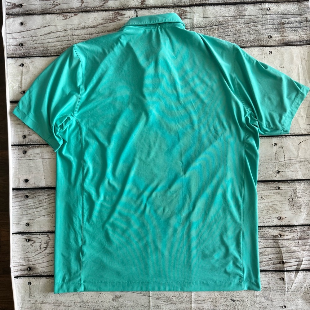 Nike Golf Dri-Fit‎ Polo Shirt XL Teal Paradise Valley Logo Performance - Picture 13 of 14